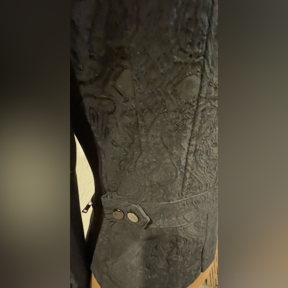 Cache black Paisley biker coat - Picture 7 of 9